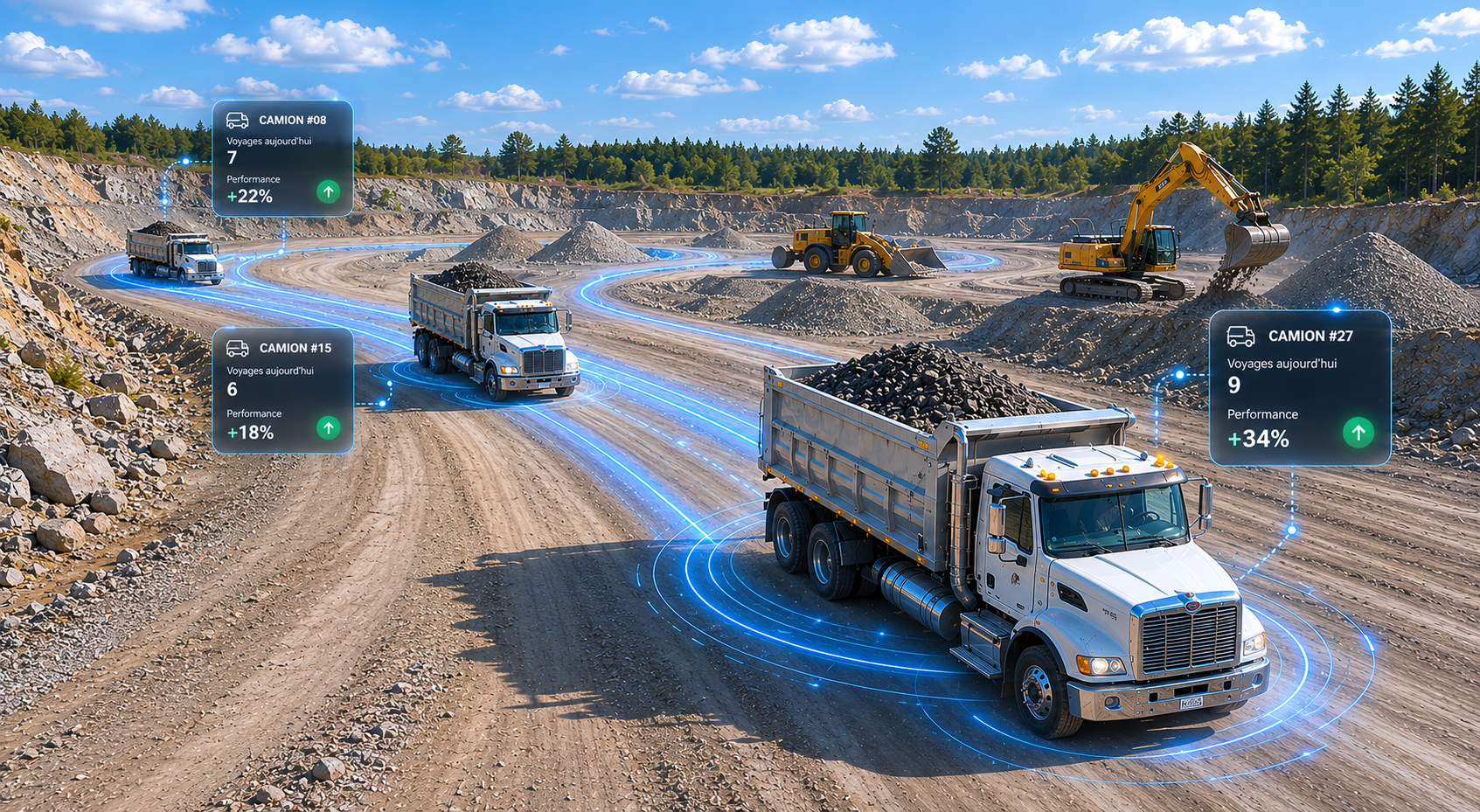 Entre le chantier et la destination, rien ne se perd
